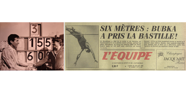 L’HISTOIRE DES PREMIERS 6M AU SAUT A LA PERCHE