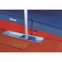 RAIL TO BE EMBEDDED WITH SLIDING CART AND COVER