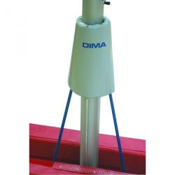 SCREW AND TIE-ROD PROTECTION/PAD FOR POLE-VAULT UPRIGHT