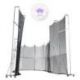 WORLD ATHLETICS GALVANIZED STEEL HAMMER CAGE WITH GROUND SLEEVES
