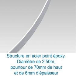 DISCUS CIRCLE FOR EMBEDMENT Ø 250 CM
