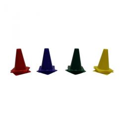 CONE PVC RIGIDE - LOT DE 12 HAUTEUR 17 CM OU 37 CM