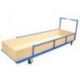 CHARIOT HAIES SCOLAIRE EPS AVEC COFFRE POUR RANGEMENT MATERIEL