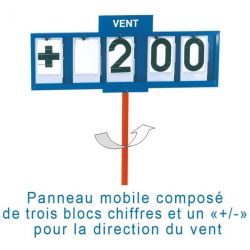 CHARIOT D'AFFICHAGE DU VENT