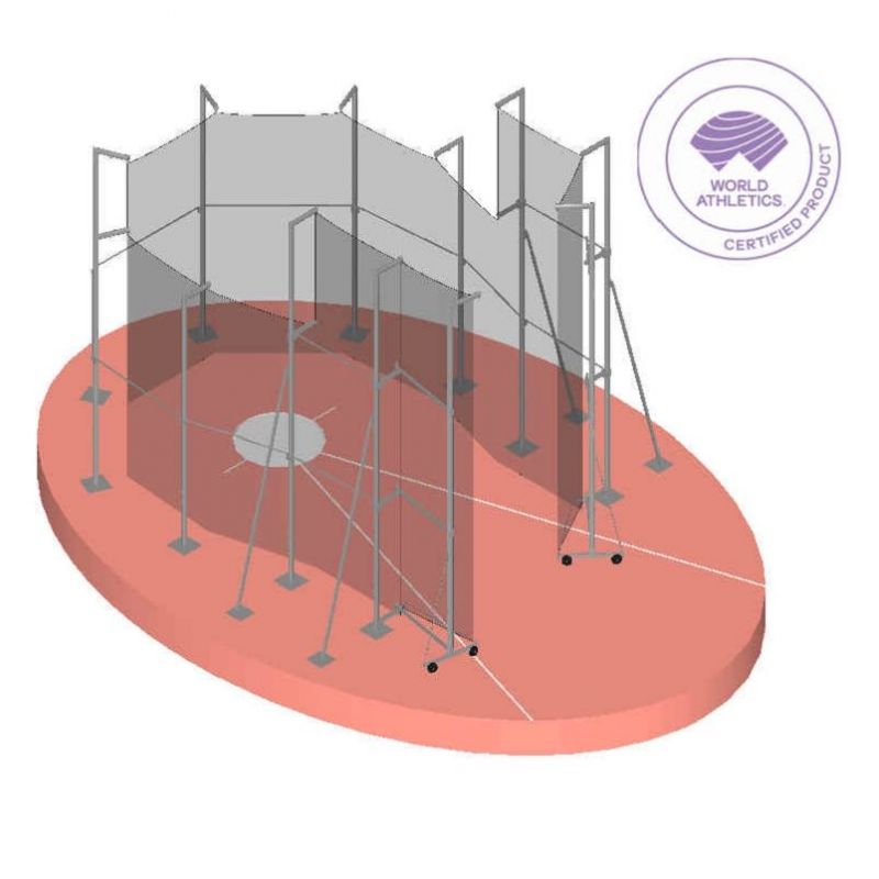 CAGE MARTEAU ALUMINIUM WORLD ATHLETICS A SCELLER