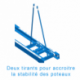 RAIL POTEAUX PERCHE A FIXER AVEC CHARIOTS
