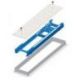 RAIL TO BE EMBEDDED WITH SLIDING CART AND COVER