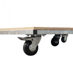 TRANSPORT CART ON WHEELS FOR FOLDABLE HIGH JUMP MATS 200 X 200 X 10 CM