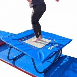MINI TRAMPOLINE A RESSORT 115 X 115 X 45/55 CM 