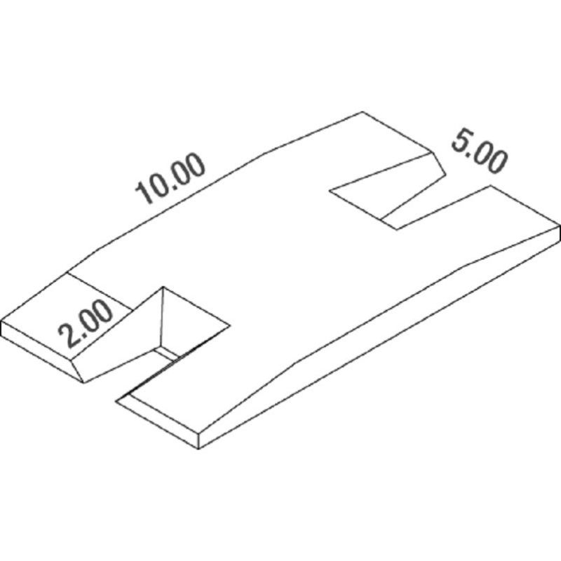 MEETING DOUBLE-FRONT DIMASPORT POLE VAULT LANDING SYSTEM 10.00 X 5.00 X 0.80/0.50M