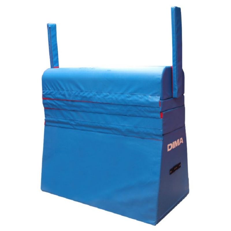 MAXI CHEVAL DE SAUT PARCOURS POLICE AVEC BARRIERES MOUSSES 150 X 80 X 140 CM