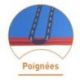 CHEMIN DE GYMNASTIQUE DIMASPORT BORDS ROUGES ASSOCIATIF VELCRO EN BOUT