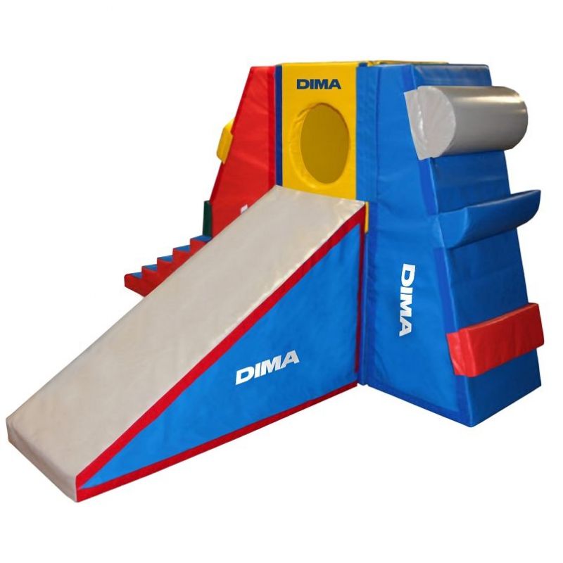 GYM KID - 7 MODULES FOAM OBSTACLE COURSE FOR 3-12 YEARS OLD CHILDREN