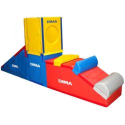 MINI GYM KID - 5 MODULES PARCOURS DE MOTRICITÉ EN MOUSSE POUR ENFANT DE 3-12 ANS