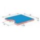 MATELAS DE CHUTE NAGE-KOMI AVEC ENCOCHE TRAPEZOIDALE 240 X 200 X 20 CM