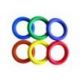ANNEAUX CAOUTCHOUC LOT DE 6