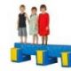 POUTRE SURÉLEVÉE D'ÉQUILIBRE EN MOUSSE POUR ENFANT DE 2-8 ANS 120 x 60 x 55 CM