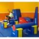 POUTRE SURÉLEVÉE D'ÉQUILIBRE EN MOUSSE POUR ENFANT DE 2-8 ANS 120 x 60 x 55 CM