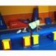 POUTRE SURÉLEVÉE D'ÉQUILIBRE EN MOUSSE POUR ENFANT DE 2-8 ANS 120 x 60 x 55 CM