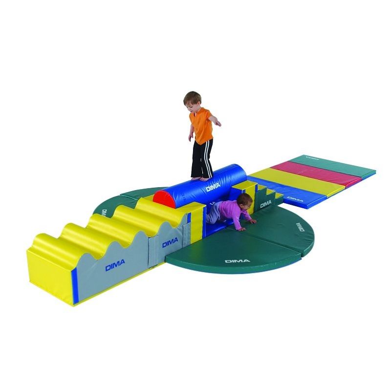 PARCOURS DE MOTRICITÉ DU COW-BOY 10 MODULES MOUSSES POUR ENFANT DE 2-8 ANS