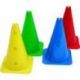 MULTI-PURPOSE HOLED MARKER CONES WITH SLOTTED TOP - HEIGHT 37 CM SET OF 4