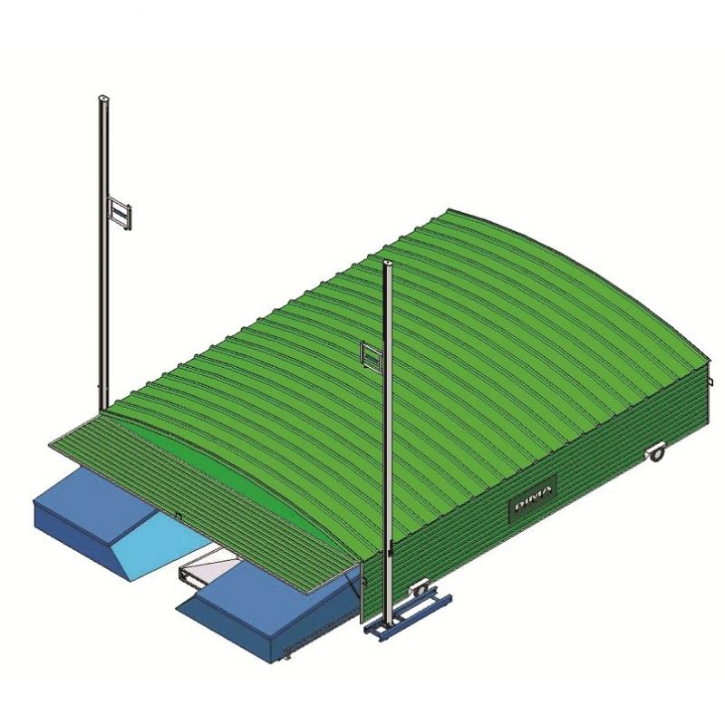 SHED FOR BASIC POLE-VAULT LANDING SYSTEM FOR 5.00 X 4.25 M MATS