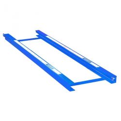 DOUBLE FRONT POLE-VAULT RAIL TO BE FIXED OR EMBEDDED WITHOUT SLIDING CART