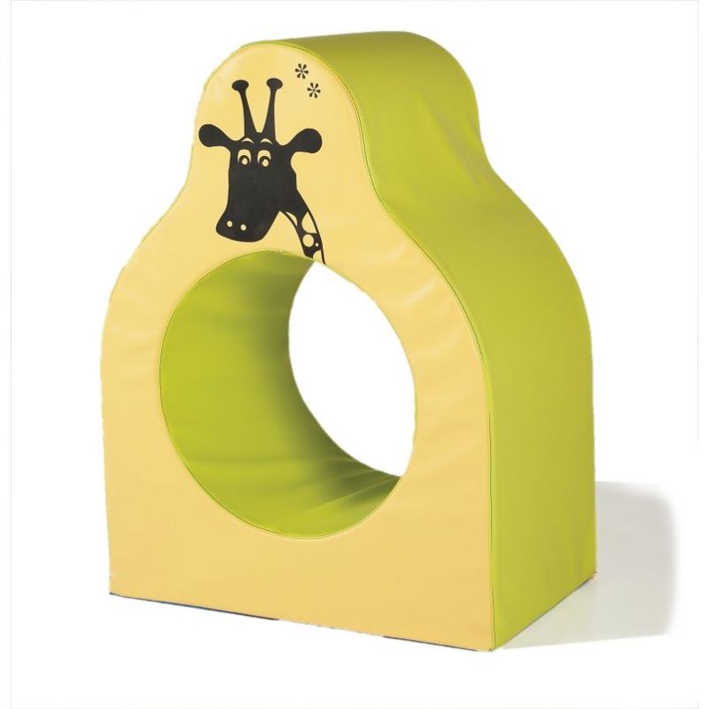 TUNNEL GIRAFE EN MOUSSE DIMAKID 60 X 36 X 80 CM