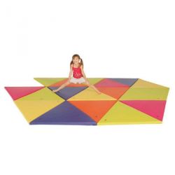 TAPIS FERME TRIANGLE DIMAKID ASSOCIATIFS AVEC VELCROS LOT DE 6 - 100 X 100 X 3 CM