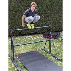 DOUBLE BARRES FENETRE PARKOUR AVEC TIRANTS - 1M25