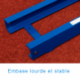 POLE-VAULT RAIL WITH SLIDING CART TO BE FIXED OR EMBEDDED PER LINEAR METER